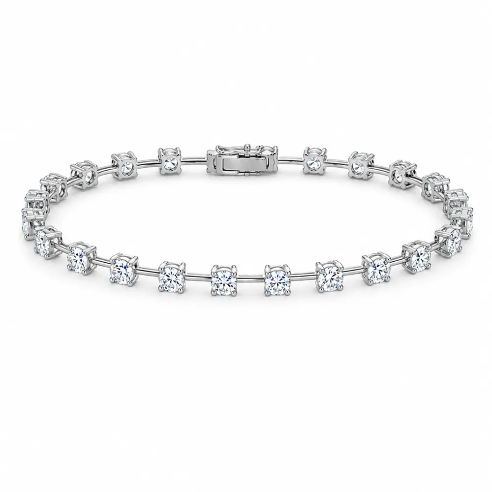 Pulseira 4mm / 6,4 quilates / 17 cm